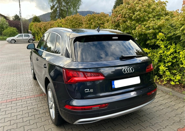 Audi Q5 cena 132800 przebieg: 98787, rok produkcji 2019 z Miłosław małe 436